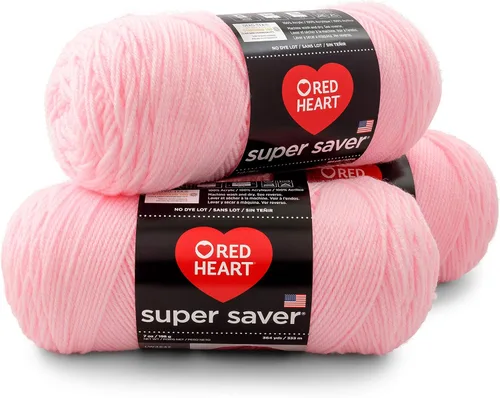 Miniatura 23 de Red Heart - Hilo Super Saver, paquete de 3, color rojo cereza, 3