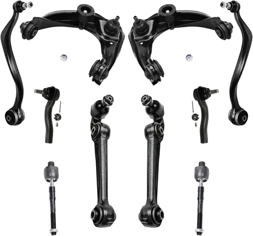 Miniatura 66 de Detroit Axle - Kit de suspensión frontal de 10 piezas para Jeep 2002-2004 Liberty, 2 brazos de control superiores con rótula 2 rótulas inferiores, 4