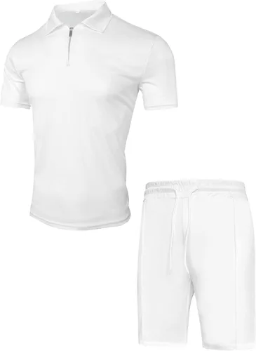 Miniatura 5 de RPOVIG Conjunto de 2 piezas con cremallera para golf, gimnasio, entrenamiento, para hombre