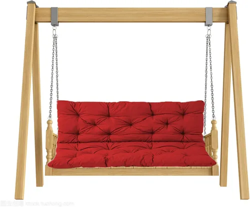 Miniatura 13 de Cojines de banco para interiores y exteriores, cojines de asiento de columpio de jardín de 2 o 3 asientos con respaldo, cojines de repuesto