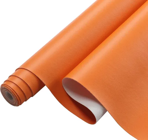 Miniatura 8 de Picheng Sábanas lisas de piel sintética de color sólido de 13.8 x 53 pulgadas, rollo de piel sintética suave muy adecuado para hacer manualidades