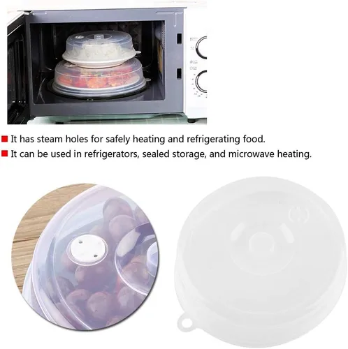 Miniatura 9 de Cubierta lavable para placa de microondas, tapa de placa de microondas, silicona para accesorios de horno de microondas, tapas de utensilios