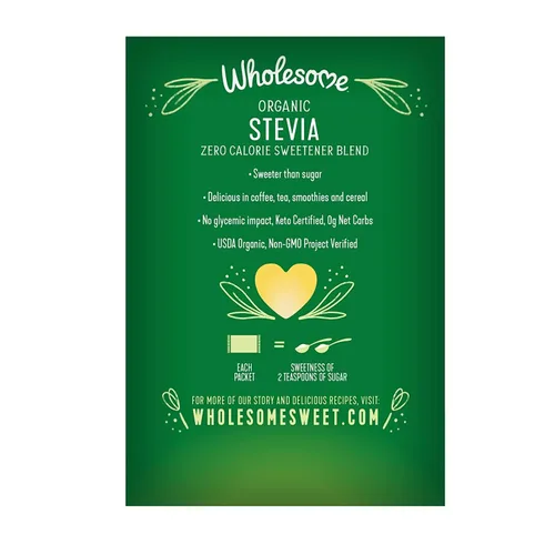Miniatura 2 de Wholesome! - Stevia orgánica - 75 paquete(s)