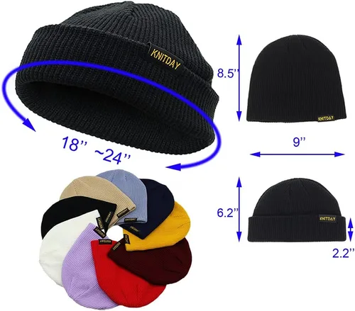 Miniatura 4 de Gorro de pescador, gorro de arrastrero, diseño de marinero, gorro corto unisex