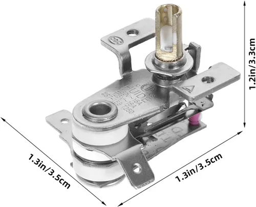 Miniatura 8 de OUNONA - Termostato de repuesto para radiador eléctrico compacto de 1.37 x 1.37 x 1.29 pulgadas, enchufe de control de temperatura, termostato