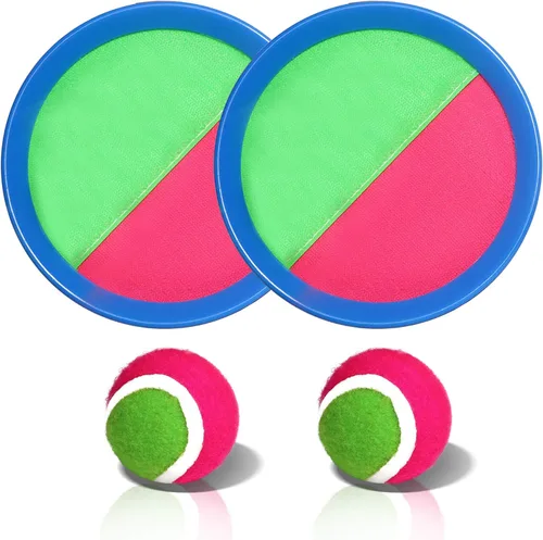 Novelty Place Juego de pelotas de lanzar y atrapar, juego de pelota de lanzamiento de pala, juego de lanzar y atrapar, diversión deportiva al aire