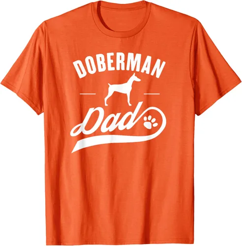 Miniatura 70 de Doberman Dad - Camiseta para amante del dueño del perro, Negro, S