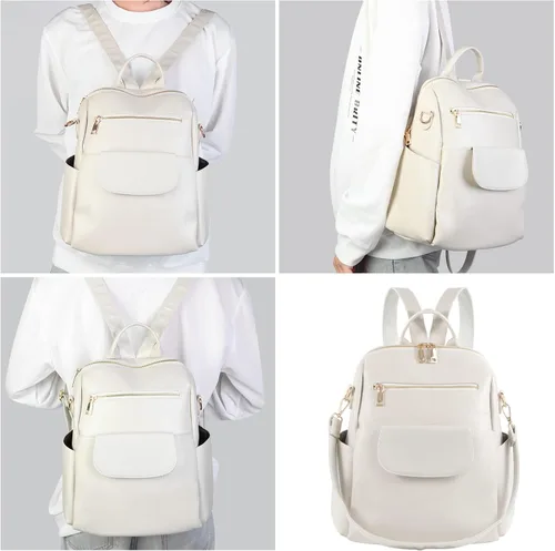Miniatura 19 de Mochila de moda para mujer, impermeable, bolsa de viaje, bolsa de hombro convertible para mujer