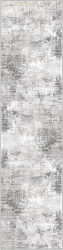 Miniatura 159 de IOHOUZE Alfombra abstracta lavable de 3 x 12 pies para pasillos, antideslizante para cocina, camino de entrada de lana sintética para interiores