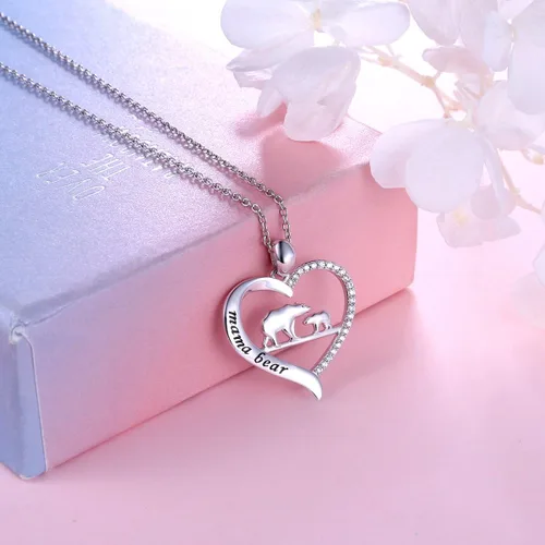 Miniatura 2 de Collar de plata esterlina para mamá, regalo para el día de la madre, dije o brazalete para mamá