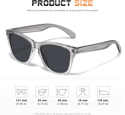 Miniatura 2 de Gafas de sol polarizadas para mujer, lentes de sol de diseño moderno con espejo, protección UV400, gafas de sol