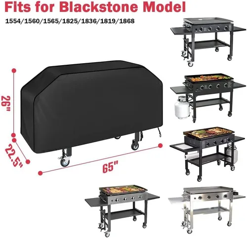Miniatura 7 de iCOVER - Cubierta de parrilla de 36 pulgadas para Blackstone, impermeable, ligera, de poliéster, protección para parrilla, cubierta de parrilla
