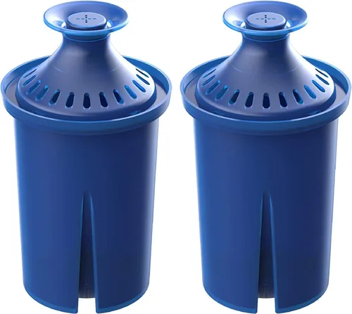 Filtro de agua Aqua Crest, diseñado para jarras y dispensadores Brita® Elite®, Everyday, UltraMax, Metro+, XL y más, dura 6 meses, paquete de 2