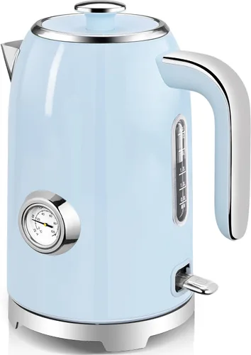 Miniatura 13 de SUSTEAS Tetera Eléctrica - Hervidor de Agua Caliente de 57 oz para Té con Termómetro, Tetera de Acero Inoxidable de 1500W de Calentamiento Rápido