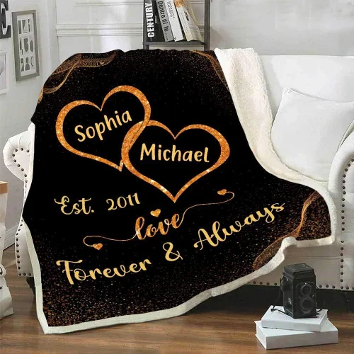 Miniatura 2 de Mantas de forro polar personalizadas para esposa con nombre de marido, el mejor regalo para tu compañero de vida con citas, regalos del día de San