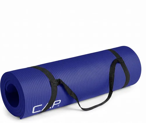 Miniatura 13 de CAP Barbell Colchoneta de yoga y ejercicio de alta densidad de 1/2 pulgada con correa Múltiples opciones