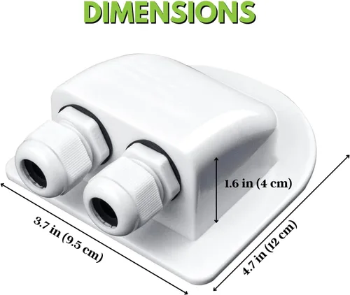 Miniatura 3 de La caja impermeable original de doble cable solar glándula de cable solar herramienta de montaje en techo de 0.236-0.472 in RV accesorios solares