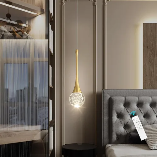 Miniatura 36 de 16 Luces Moderna Lámpara de Techo de Cristal Glam para Techo Alto, Lámpara Colgante LED Regulable para Escalera, Vestíbulo, Entrada, Sala de Estar