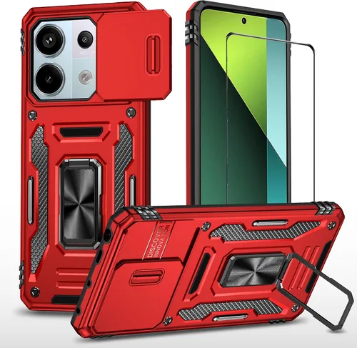 Miniatura 41 de Funda para Motorola Moto G 5G 2024 con protector de pantalla, funda protectora con protector de cámara, funda protectora con función atril para Moto