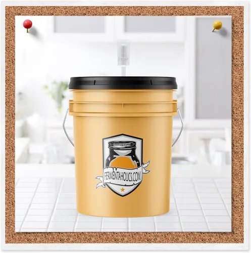 Miniatura 4 de Fermentaholics Airlock - Paquete de 4 esclusas para elaboración de cerveza y fermentación, uso con tapón de goma perforado, tapa con ojales