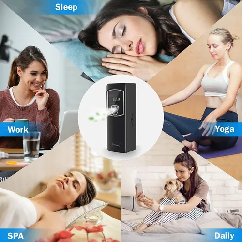 Miniatura 3 de SVAVO Dispensador automático de ambientador, montado en la pared/de pie, dispensador de aerosol automático programable para interiores, dormitorio