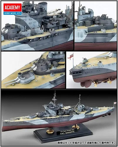 Miniatura 2 de Academy Queen Elizabeth Class H.M.S. Warspite Kit de construcción de modelo de barco