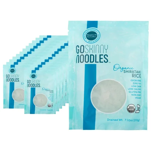 Miniatura 14 de GoSkinny Noodles Angel Hair (paquete de 6), Shirataki y Konjac orgánico, bajo en carbohidratos, bajo en calorías, sin gluten, vegano, keto, paleo