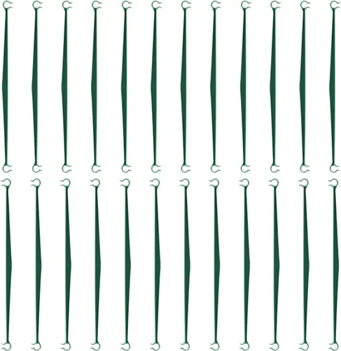 Miniatura 14 de NANOPRETTY Estacas de jardín de 6 pies para soporte de plantas al aire libre, varillas de metal de 0.78 pulgadas de diámetro, postes de metal