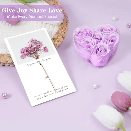 Miniatura 6 de Regalos de cumpleaños para mujeres, cuidado personal, regalos de pronta recuperación, cesta de regalo de spa relajante de lavanda - paquete