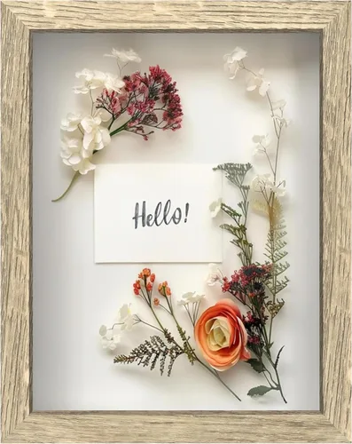 Miniatura 72 de FrameWorks Marco de Caja de Sombra de Madera Negra de 8" x 8" – Vitrina con Parte Trasera de Fieltro Suave, Caja de Memoria con Vidrio Templado
