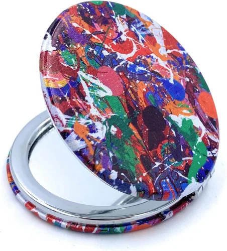 Miniatura 4 de Espejo de Mano Compacto a Granel Espejos Compactos para Bolsos Conjunto Plegable para Lápices de Labios Tamaño de Bolsillo Espejo de Mano Plegable