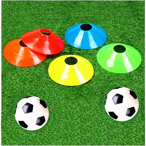 Miniatura 3 de Conos de fútbol (50 unidades), cono de disco de entrenamiento de agilidad, cono deportivo de plástico con bolsa de transporte y soporte para fútbol