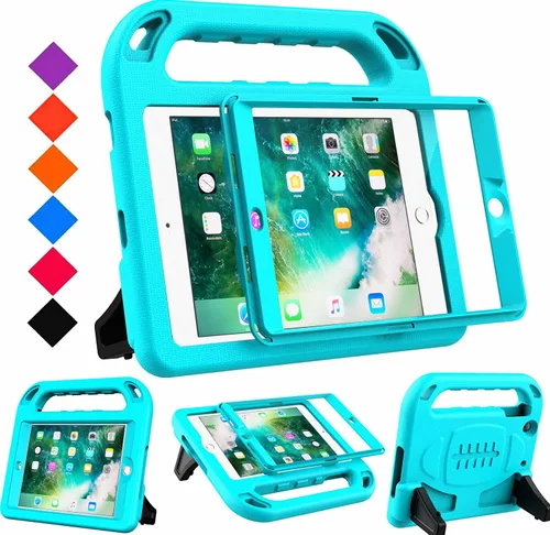 Miniatura 9 de BMOUO Funda para iPad mini 1 2 3, iPad mini 1/2/3 para niños - Protector de pantalla integrado, a prueba de golpes, ligera, funda rígida con soporte