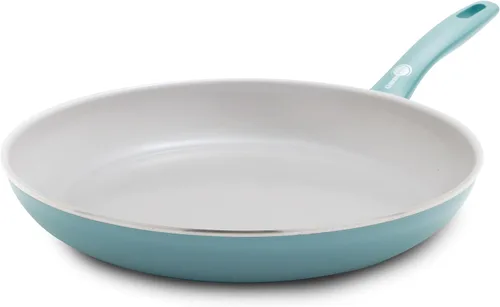 GreenPan Dover - Sartén de 12 pulgadas con revestimiento antiadherente de cerámica libre de PFAS no tóxicos, para sellar, saltear, freír huevos y