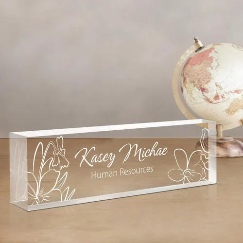 Miniatura 22 de Gowelly Placa de nombre personalizada para escritorio de oficina, placas de nombre personalizadas para escritorio, regalos personalizados