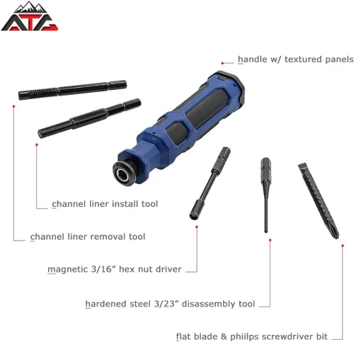 Miniatura 3 de ATG Herramienta de empuje de vista trasera de cola de milano universal resistente