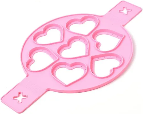 Miniatura 5 de Moldes antiadherentes para panqueques, molde de silicona para huevos fritos, reutilizable, para hacer panqueques, anillo de huevo, herramientas