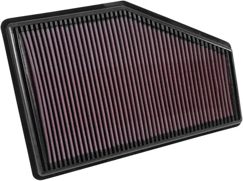 Miniatura 3 de K&N Filtro de aire de motor de por vida original de alto flujo: Aumento de potencia: Premium, Lavable: Compatible con Buick/Chervolet/Cadillac