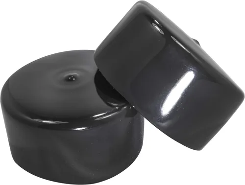 Miniatura 33 de Prescott Plastics Tapones de plástico flexibles de 1/2" (12.7 mm) de diámetro exterior, tapas redondas de tubo de metal negro, inserciones fuertes