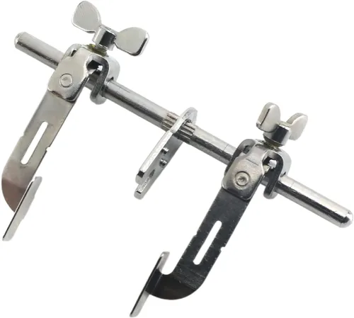 Blooy - Regla de puntada de doble guía para accesorios industriales de una sola aguja para máquinas de coser piezas de guía de tela izquierda derecha