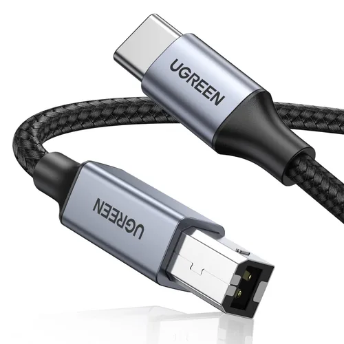 Miniatura 12 de UGREEN Cable de impresora USB C de 3 pies, cable USB B a C de nailon para MacBook Pro/Air, cable MIDI compatible con teclado MIDI, DAC, controlador