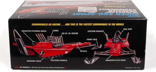 Miniatura 2 de Skill 2 Model Kit Rupp Super SNO-Sport Snowmobile Dragster (El Primero del Mundo) Modelo a escala 1/20 por MPC