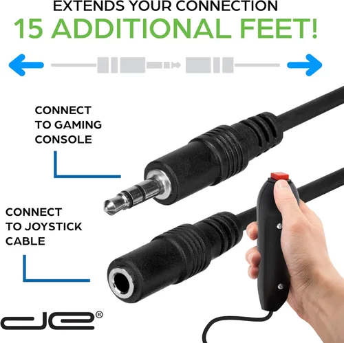 Miniatura 5 de Digital Energy 15 Ft Extension Cables for Handheld Game Buzzer System 4-Pack