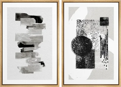 Miniatura 105 de MUDECOR Lienzo enmarcado para pared, bosque brumoso, reflejos, paisaje tranquilo, ilustraciones modernas, arte decorativo, bohemio, tranquilo/zen