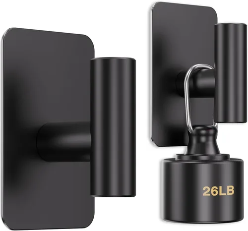 Aikzik Ganchos Negros para Colgar de Alta Resistencia, Ganchos de Pared para Ducha, Baño, Toalla, Abrigo, Bata, Ganchos Adhesivos Impermeables y