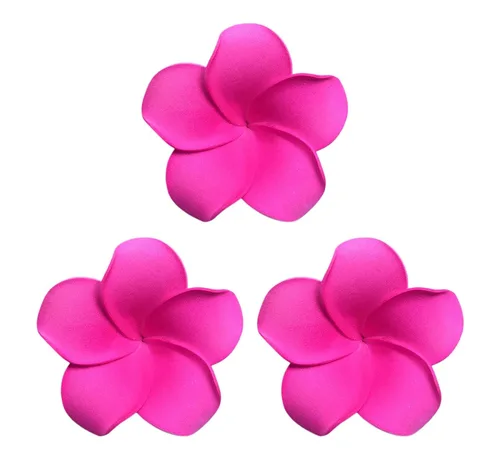 Miniatura 11 de Pinzas de espuma hawaiana de plumeria para mujer, para novia, boda, playa, tropical, vacaciones, fiesta, decoración para el cabello