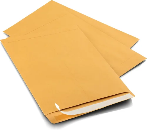 Miniatura 5 de Aimoh Sobres de catálogo de papel kraft marrón autosellado de 9 x 12 pulgadas, 28 libras, 9 x 12 pulgadas, 1 caja, 5 paquetes, 500 sobres (38300-CS)