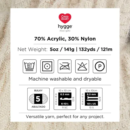 Miniatura 6 de Red Heart Hygge - Tejer y ganchillo