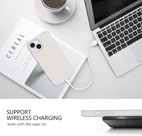 Miniatura 89 de GUAGUA Funda compatible con iPhone 17 Pro Max de 6.9 pulgadas, silicona líquida, goma de gel suave, delgada, forro de microfibra delgada