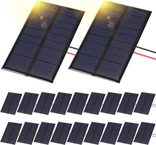 Kanayu 20 piezas de paneles solares pequeños a granel 5v 160ma mini células solares policristalinas kits de sistema DIY módulo de panel solar epoxi